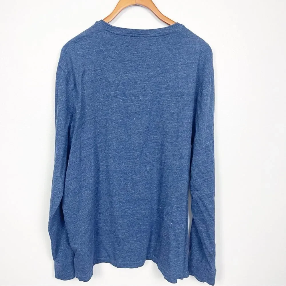 Polo Ralph Lauren Long Sleeve Tee Heather Blue X-Large